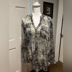 Sheer print blouse